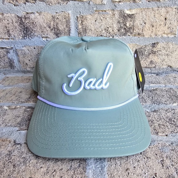 Bad Birdie Other - Bad Birdie Bad Rope Hat Washed Sage Green Snapback Golf Cap BBH002-702 NEW